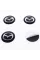 Stickers for caps plugs in Mazda disks Mazda 56 mm Black 4 pcs