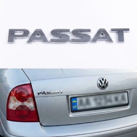 Емблема наклейка на кришку багажника PASSAT Volkswagen ПАССАТ 19 x 2,3 см Хром