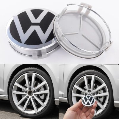 Ковпачок заглушка у литі диски Мерседес з логотипом VW Фольцваген 75 мм
