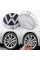 Ковпачок заглушка у литі диски Мерседес з логотипом VW Фольцваген 75 мм