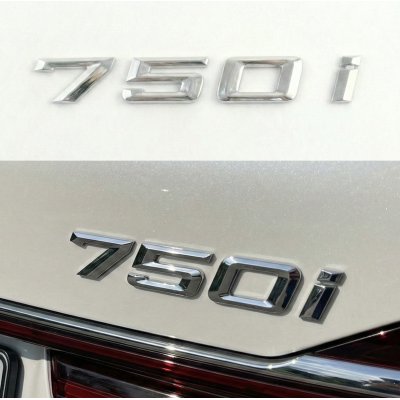 Шильдик напис багажника BMW БМВ 750i Хром для E38, E65, F01, F02, G11, G12