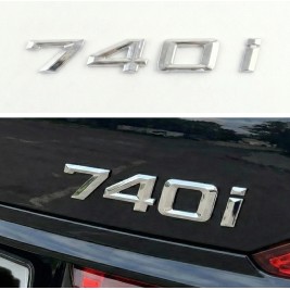 Шильдик напис багажника BMW БМВ 740i Хром для E38, E65, F01, F02, G11, G12