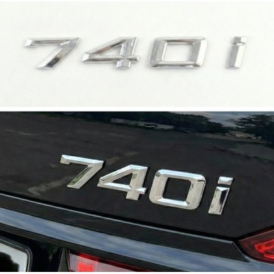 Шильдик напис багажника BMW БМВ 740i Хром для E38, E65, F01, F02, G11, G12