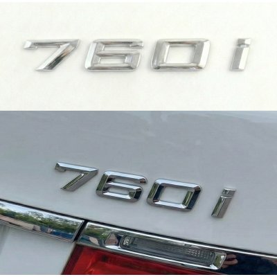 Шильдик БМВ, Напис Багажника БМВ BMW 760i, 760I, E32, E38, E65, E66, F01, F02, G11, G12