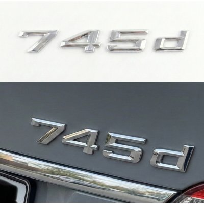 Шильдик БМВ, Напис Багажника БМВ BMW 745d, 745D, E32, E38, E65, E66, F01, F02, G11, G12