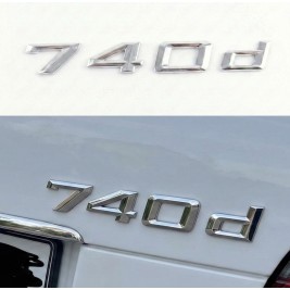Шильдик БМВ, Напис Багажника БМВ BMW 740d, 740D, E32, E38, E65, E66, F01, F02, G11, G12