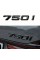 Шильдик напис багажника BMW БМВ 750i Чорний для E38, E65, F01, F02, G11, G12