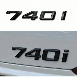 Шильдик напис багажника BMW БМВ 740i Чорний для E38, E65, F01, F02, G11, G12