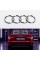 Емблема задня AUDI (Ауді) 203мм A4 (B9), A5 (F5), A6 (C8), A7 (C8), Q2 (GA), Q3 (F3),Q5 (FY), Q8 - Хром кільця