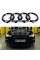 Передня емблема AUDI (Ауді) 285мм A4 (B9) A6 (C7) A7 (C7) A8 (D4) Q3 (8U) Q5 (8R) Q7 (4L) - Чорний глянець (4H0853605B) кільця