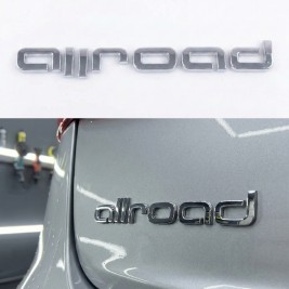 Шильдик емблема на багажник allroad для Audi, алроад для Ауді хром