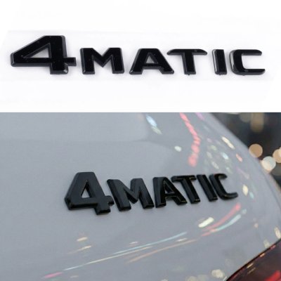 Шильдик надпись багажника 4matic Mercedes-Benz NEW Мерседес 4матік Чорний