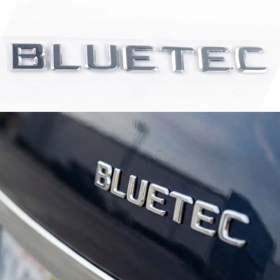 Шильдик надпись багажника BLUETEC Mercedes-Benz Мерседес БЛЮТЕК Хромований