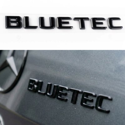 Шильдик надпись багажника BLUETEC Mercedes-Benz Мерседес БЛЮТЕК Чорний