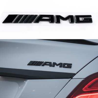 Шильдик надпись багажника AMG Mercedes-Benz NEW Мерседес АМГ Чорний