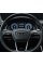 Steering wheel cover , AUDI emblem ( Audi) AIR BAG cushion 100 * 45 mm Black gloss