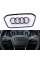 Steering wheel cover , AUDI emblem ( Audi) AIR BAG cushion 100 * 45 mm Black gloss
