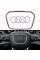 Steering wheel cover , AUDI emblem , AIR BAG 90 * 56 mm Chrome