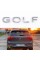 Емблема наклейка на кришку багажника NEW GOLF Volkswagen ГОЛЬФ 16 x 2 см Хром