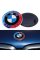 Емблема BMW БМВ 82мм Ювілейна 50 років Motorsport напис по колу Триколор