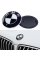 Емблема BMW БМВ 82 мм чорно біла значок бмв E39 E53 E60 E46 E34 E90 E70 F30 F15 F10 G30 Значок капот, багажник
