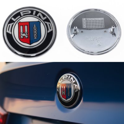 Емблема BMW БМВ 74 мм ALPINA Альпіна E46 E39 E90 F30 F32 G30 G20 Значок на багажник