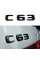 Nameplate trunk inscription C63 Mercedes-Benz Mercedes C 63 Black