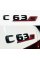 Шильдик надпись багажника C63S Mercedes-Benz Мерседес Ц63С Черный