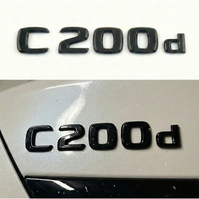 Шильдик надпись багажника C200d Mercedes-Benz Мерседес Ц200д Чорний