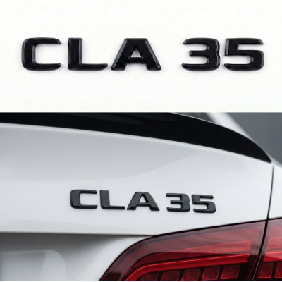 Шильдик надпись багажника CLA35 Mercedes-Benz Мерседес ЦЛА35 Чорний