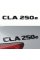 Шильдик надпись багажника CLA250e Mercedes-Benz Мерседес ЦЛА250е Чорний