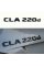 Шильдик надпись багажника CLA220d Mercedes-Benz Мерседес ЦЛА220Д Чорний