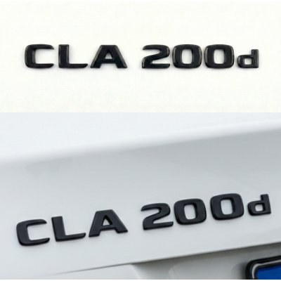 Шильдик надпись багажника CLA200d Mercedes-Benz Мерседес ЦЛА200Д Чорний