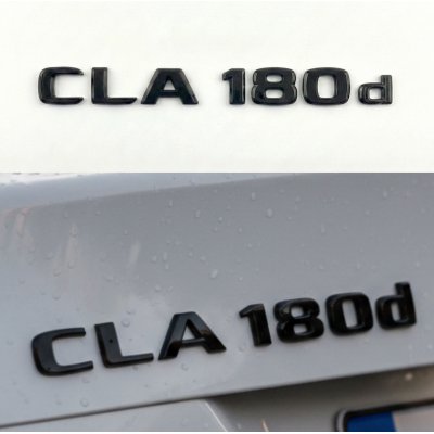 Шильдик надпись багажника CLA180d Mercedes-Benz Мерседес ЦЛА180Д Чорний