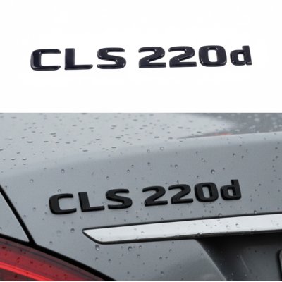 Шильдик надпись багажника CLS220d Mercedes-Benz Мерседес ЦЛС220д Чорний