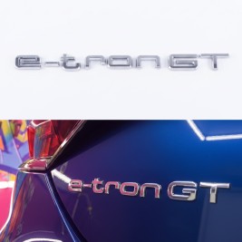 Шильдик на багажник, емблема багажника Audi Ауді e-tron GT е-трон GT Хромований