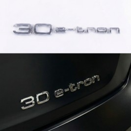 Шильдик на багажник, емблема багажника Audi Ауді 30 e-tron 30 е-трон Хромований