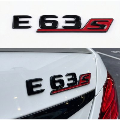 Шильдик надпись багажника E63s Mercedes-Benz Мерседес Е63с Чорний