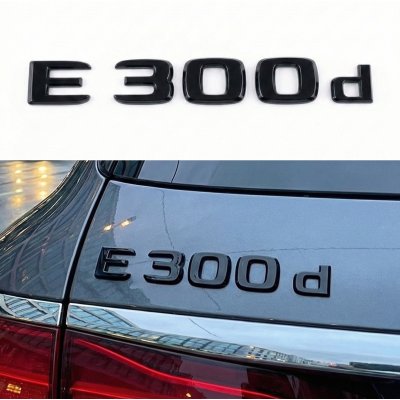 Шильдик надпись багажника E300d Mercedes-Benz Мерседес Е300д Чорний