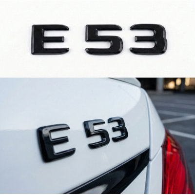 Шильдик надпись багажника E53 Mercedes-Benz Мерседес Е53 Чорний