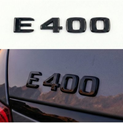 Шильдик надпись багажника E400 Mercedes-Benz Мерседес Е400 Чорний