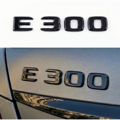 Шильдик надпись багажника E300 Mercedes-Benz Мерседес Е300 Чорний
