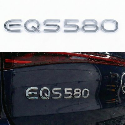 Шильдик надпись багажника EQS580 Mercedes-Benz Мерседес Хромований