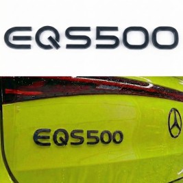 Шильдик надпись багажника EQE500 Mercedes-Benz Мерседес Чорний