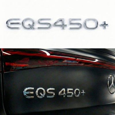 Шильдик надпись багажника EQS450+ Mercedes-Benz Мерседес Хромований