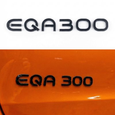 Шильдик надпись багажника EQA300 Mercedes-Benz Мерседес Чорний