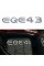 Шильдик надпись багажника EQE43 Mercedes-Benz Мерседес Хромований
