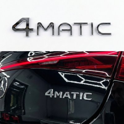 Шильдик надпись багажника 4matic Mercedes-Benz EQ Мерседес 4матік Хромований