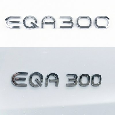 Шильдик надпись багажника EQA300 Mercedes-Benz Мерседес Хромований