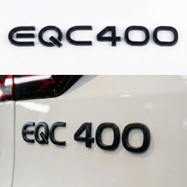 Шильдик надпись багажника EQC400 Mercedes-Benz Мерседес Чорний